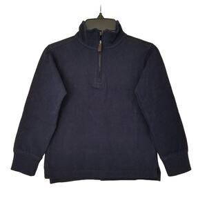 J. Crew Crewcuts Boys Half Zip Pullover Sweater Size XS Navy‎ NWT $55 BS726